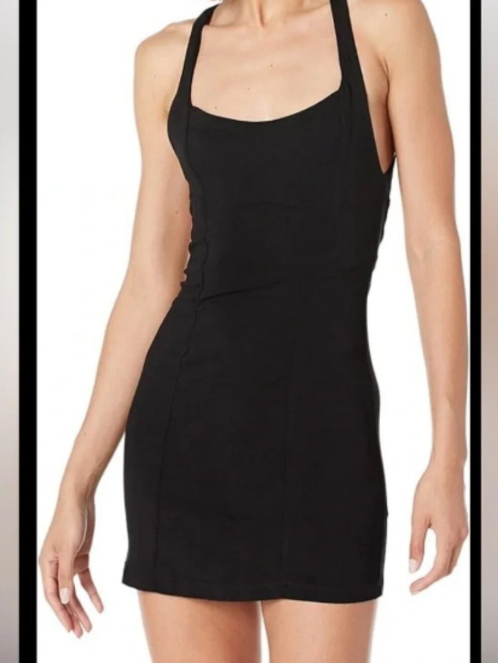 Free People- black mini dress NWT